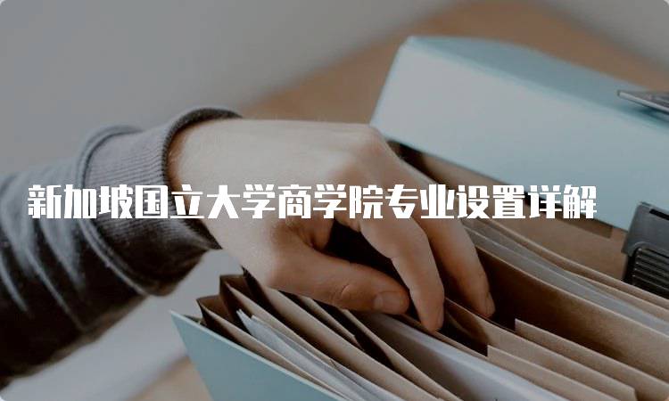 新加坡国立大学商学院专业设置详解-妙务留学网