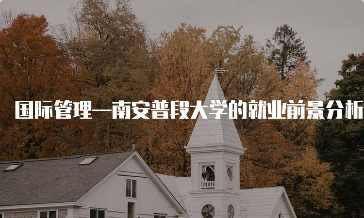 国际管理—南安普段大学的就业前景分析-妙务留学网